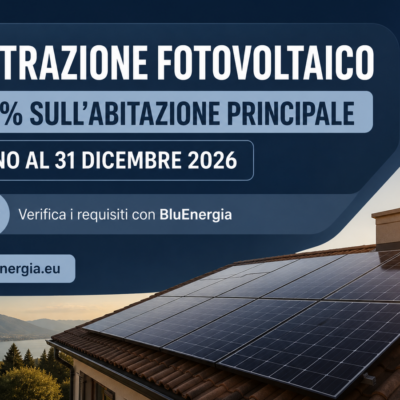 Detrazione fotovoltaico 2026: come funziona e chi può beneficiarne